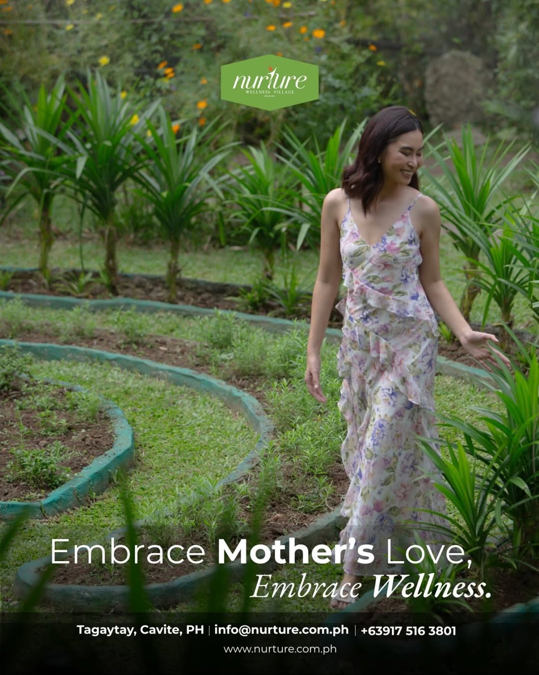 Nurture Wellness Village gardens and walking paths